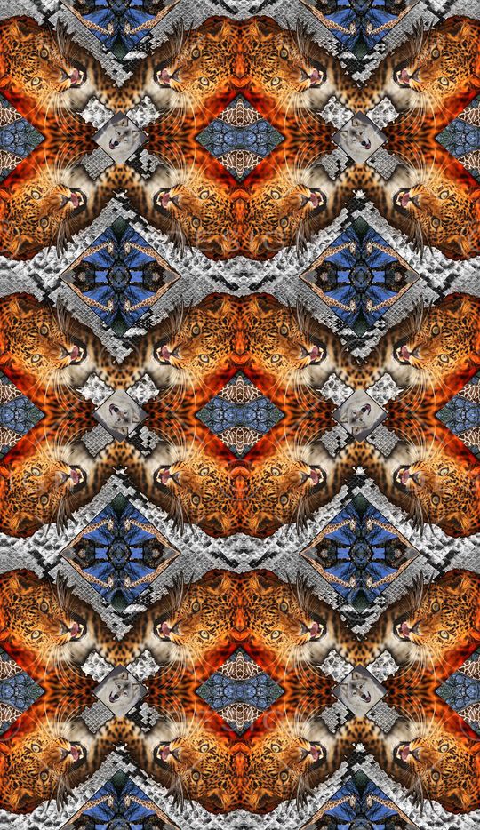 霸气动物印花印花华亿平台图片