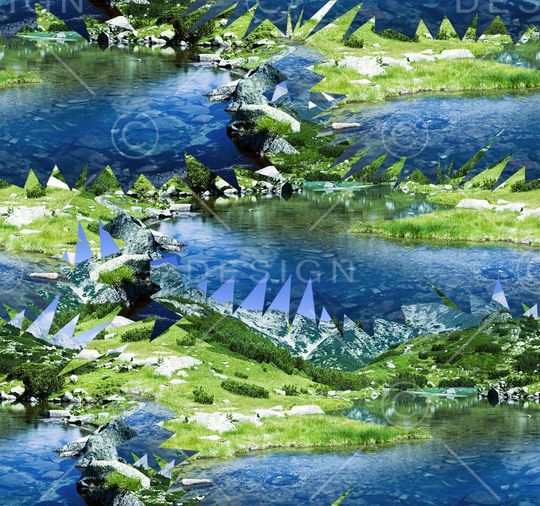 抽象印花华亿平台图片