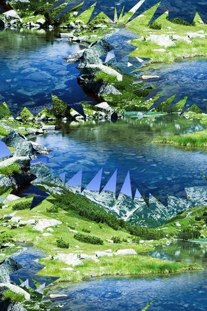 抽象印花华亿平台图片