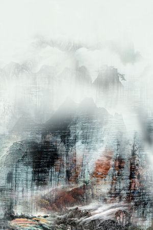 抽象印花华亿平台图片