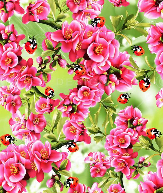 花卉印花华亿平台图片