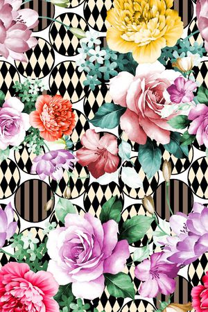 格子印花华亿平台图片