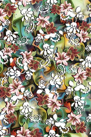 抽象印花华亿平台图片