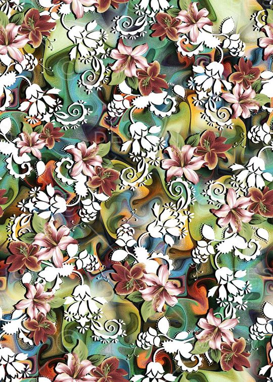 抽象印花华亿平台图片