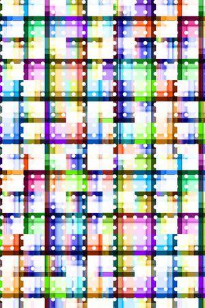 彩色格子印花华亿平台图片