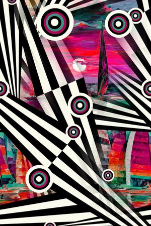 复古印花华亿平台图片