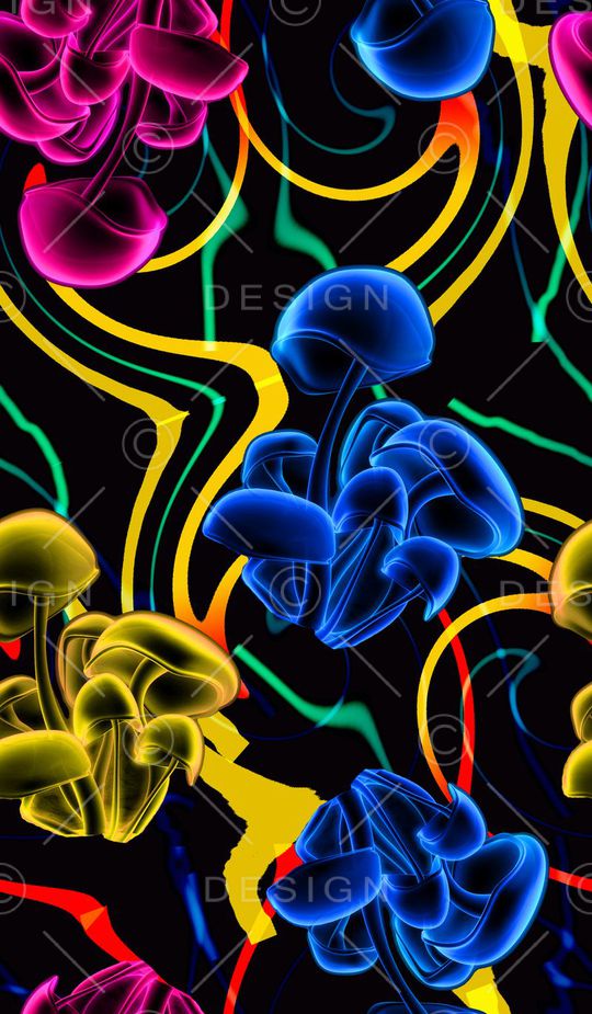 抽象印花华亿平台图片