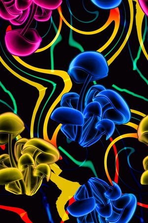 抽象印花华亿平台图片