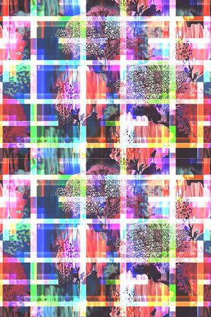 抽象印花华亿平台图片