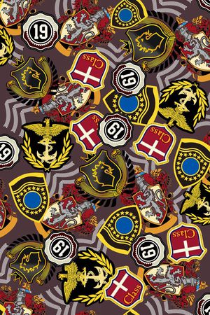 各种勋章印花华亿平台图片