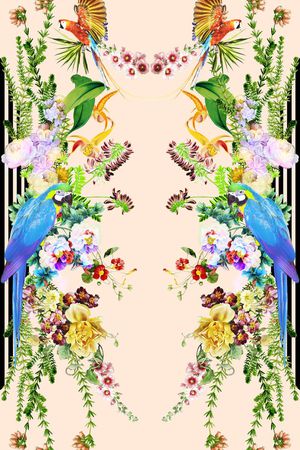 热带风印花华亿平台图片