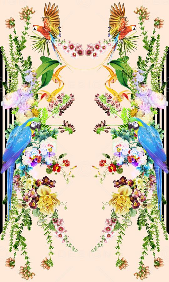 热带风印花华亿平台图片