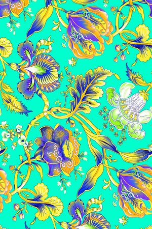 巴洛克印花华亿平台图片