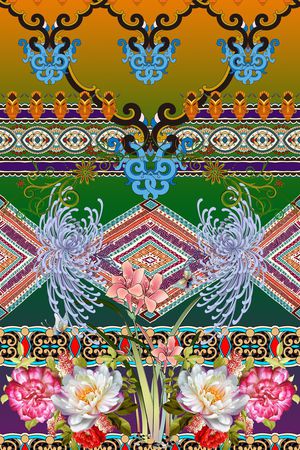 民族风印花华亿平台图片