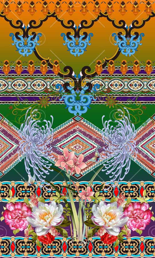 民族风印花华亿平台图片