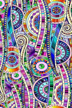 抽象几何印花华亿平台图片