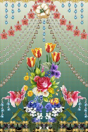 抽象印花华亿平台图片