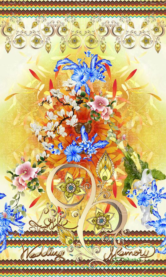 抽象印花华亿平台图片