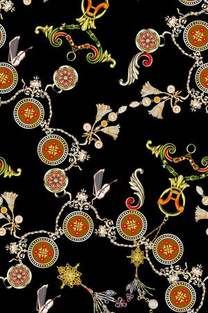 复古印花华亿平台图片