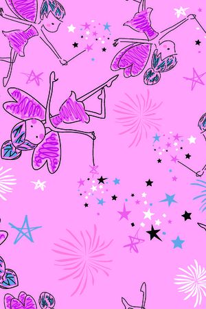 粉色系印花华亿平台图片