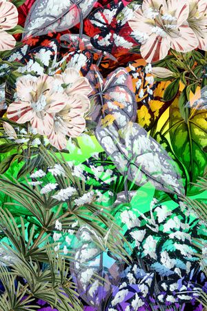 定位花卉印花华亿平台图片