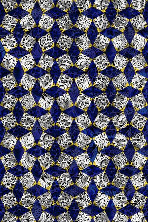 菱形印花华亿平台图片