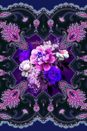 欧式印花华亿平台图片