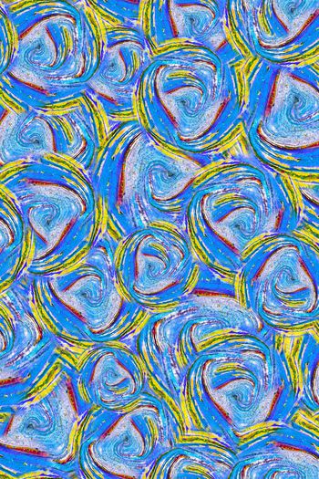 395236-迷情色彩漩涡油画纹理
