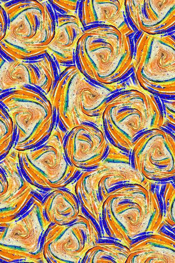 395238-迷情色彩漩涡油画纹理