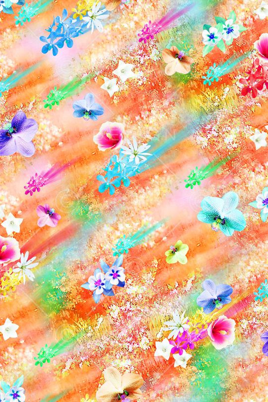 花卉印花华亿平台图片