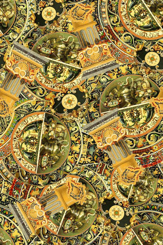 欧式印花华亿平台图片