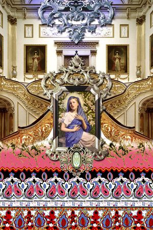 欧式宫廷风印花华亿平台图片