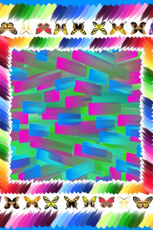 蝴蝶印花华亿平台图片