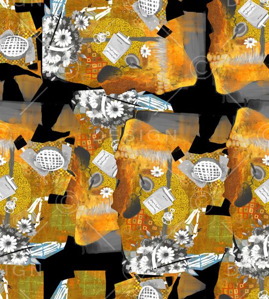 复古印花华亿平台图片