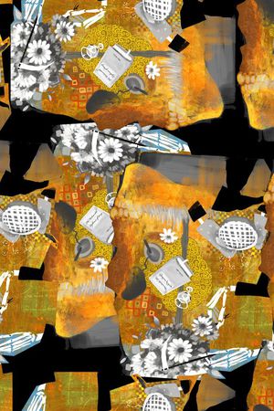 复古印花华亿平台图片