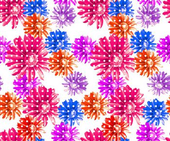 395422-复古花卉图案