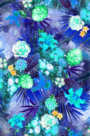 395474-丛林热带水果花卉