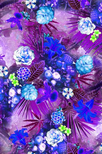 395476-丛林热带水果花卉