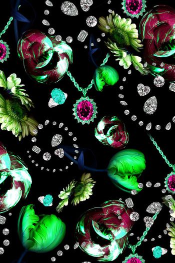 395490-黑暗吞噬的珠宝花卉