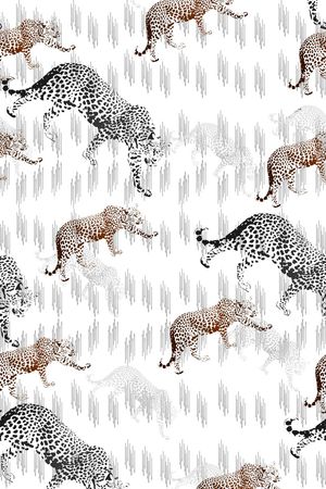 动物纹印花华亿平台图片