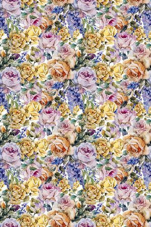 满版花卉印花华亿平台图片