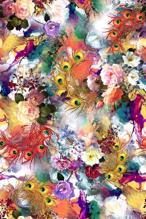 抽象印花华亿平台图片