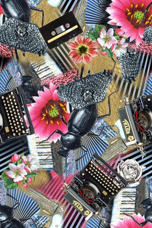 复古印花华亿平台图片