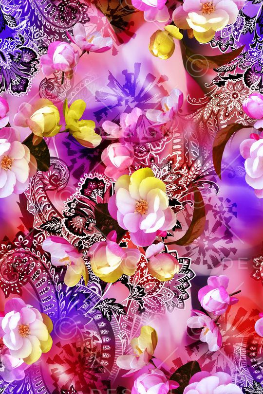 抽象印花华亿平台图片