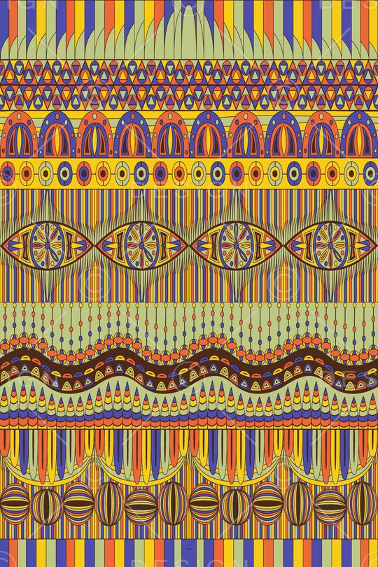 抽象几何印花华亿平台图片