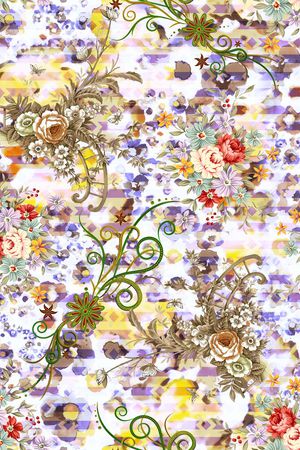 抽象印花华亿平台图片