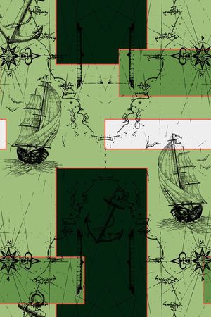 复古印花华亿平台图片