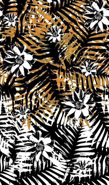 395702-观叶植物热带植物枝叶棕榈叶蕉叶子抽