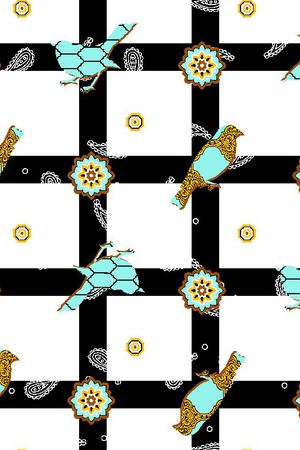 格子花印花华亿平台图片