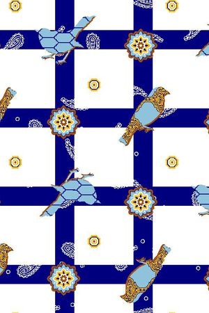 格子花印花华亿平台图片